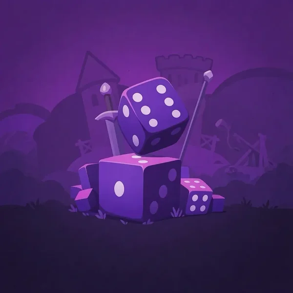 Dice thumbnail with purple dice